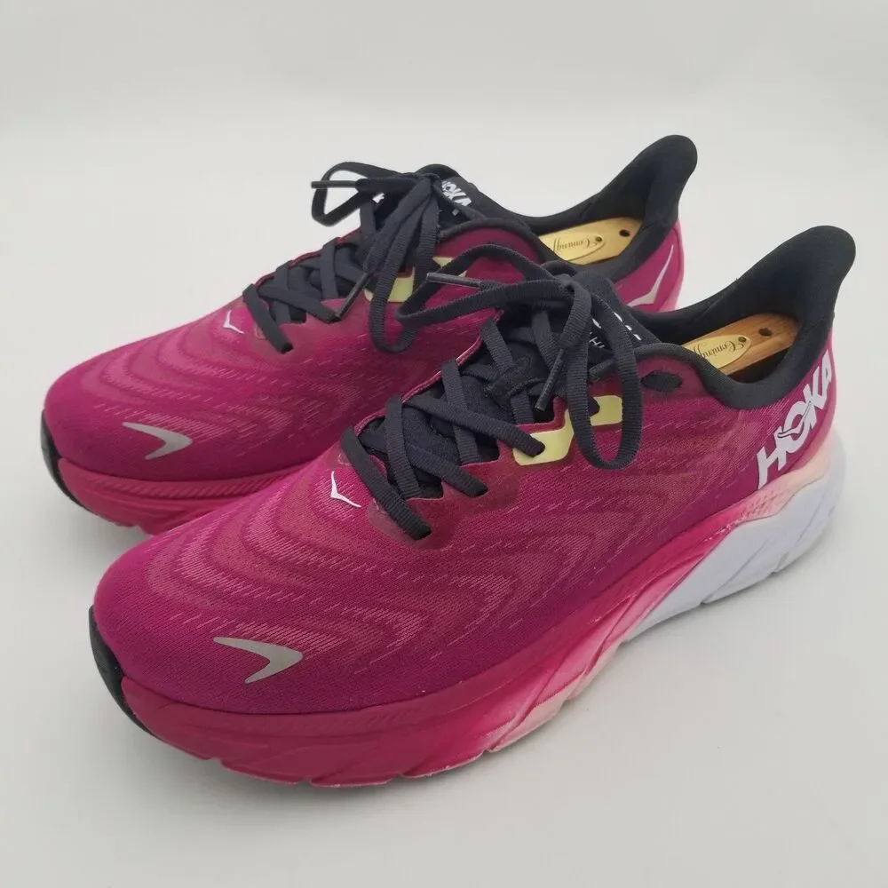 Hoka One One Arahi 6 Women's Running Sneaker Shoe Size 11B Festival Fuchsia/Ibis